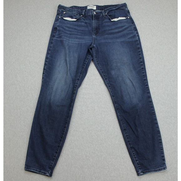 Levis Denizen Jeans Womens 16M (33 x 30) Blue Cotton Blend Mid Rise Skinny - Picture 1 of 9